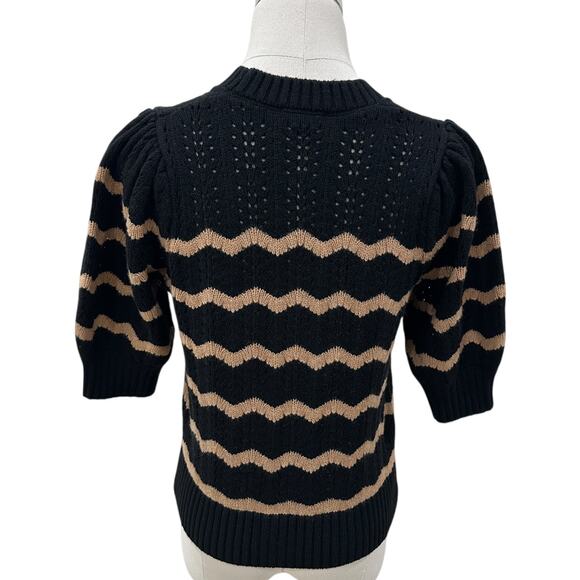 Rails Black and Cream Wave Cardigan - Picture 6 of 7